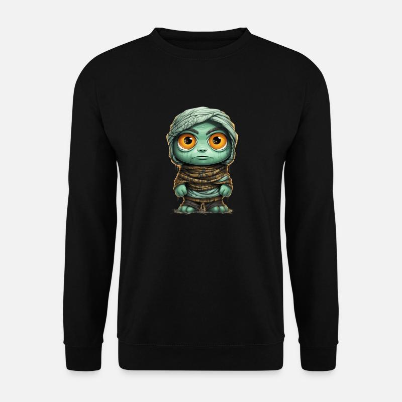 Halloween Spooky Cartoon Mummy - Unisex Pullover - Schwarz