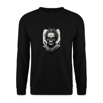 portrait d une momie 12 - Sweat-shirt Unisexe - noir - Devant - Alina (178cm) & Michal (187cm)