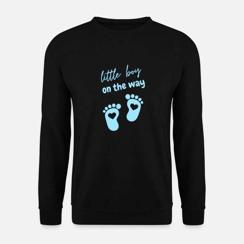 little boy on the way - Unisex Sweatshirt - black