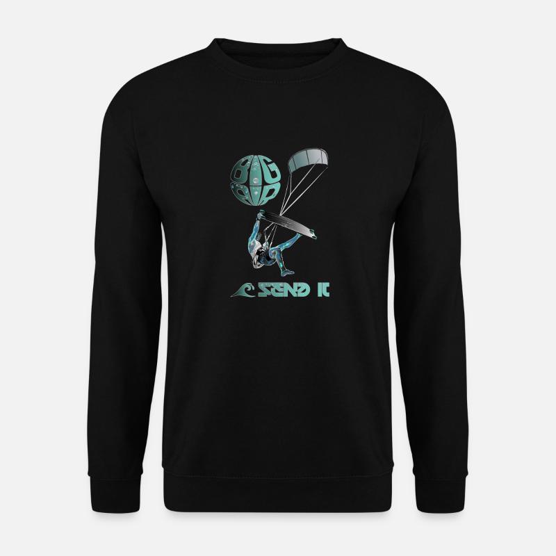 Kiter SEND IT - Unisex Pullover - Schwarz