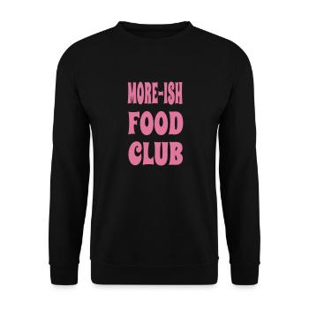 MoreishFoodClub2 - Unisex Sweatshirt - black - Front - Alina (178cm) & Michal (187cm)