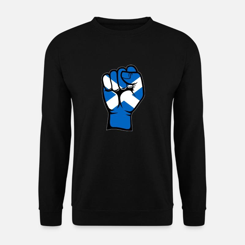 Drapeau de l’Ecosse poing main utilisé symbole - Sweat-shirt Unisexe - noir