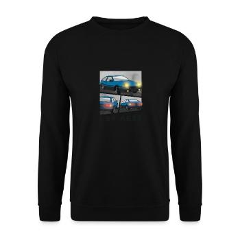 DEEP OCEAN CAR COMIC / POP UP HEADLIGHTS HATCHBACK - Unisex Sweatshirt - black - Front - Alina (178cm) & Michal (187cm)
