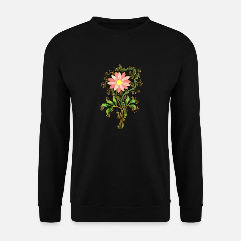 Flowers - Unisex Sweatshirt - black