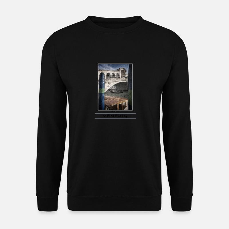 Venice Rialto Bridge - Unisex Sweatshirt - black