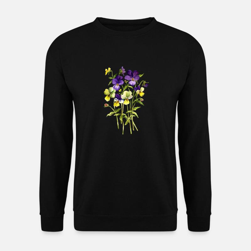 Flowers - Unisex Sweatshirt - black