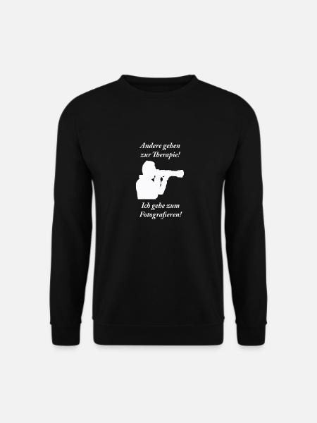 Therapie weiss - Unisex Pullover - Schwarz