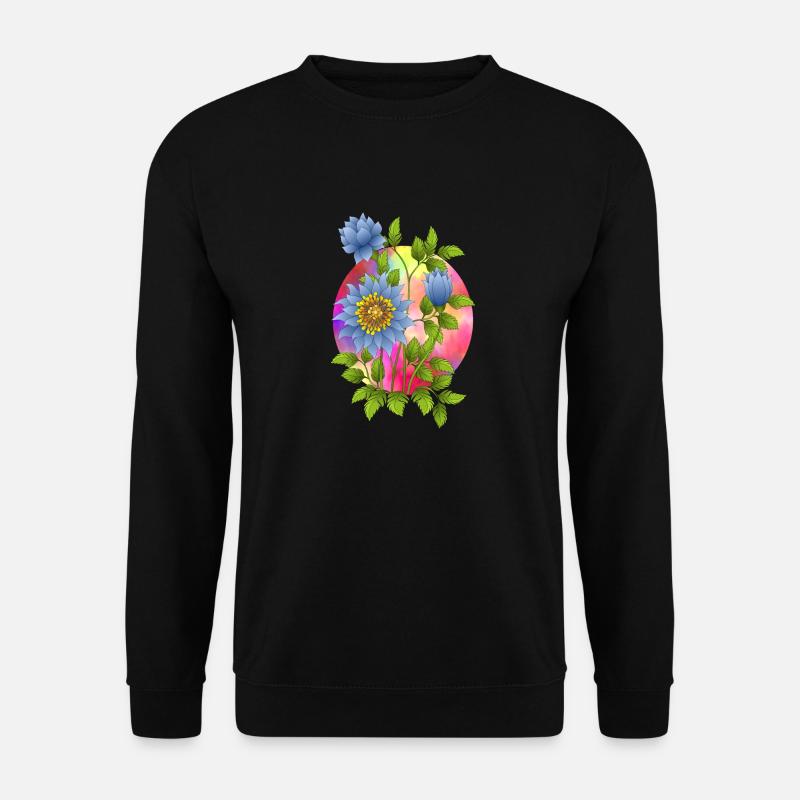 Flowers - Unisex Sweatshirt - black