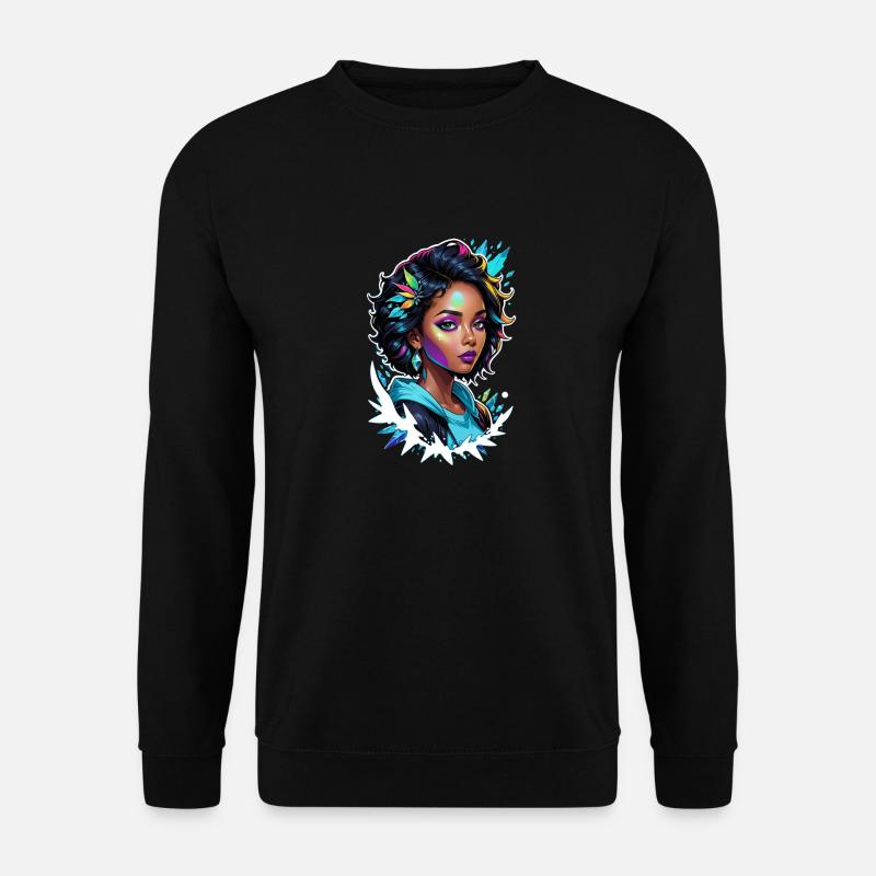 Afro Frau - Schönheit - Unisex Pullover - Schwarz