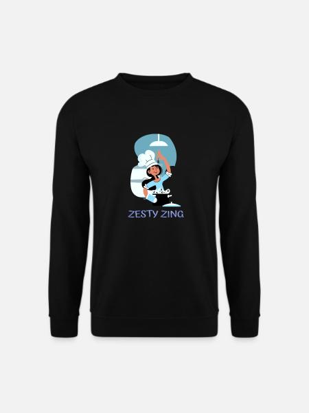 Chef Cook Kitchen Culinary Retro Bake Restaurant - Unisex Pullover - Schwarz