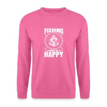 fisch, fisch, angeln, see, meer, angeln, fauna, exotisch - Unisex Pullover - Pink - Vorne