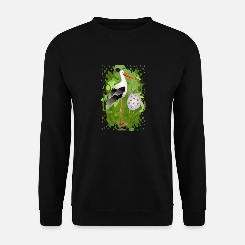 Stork bird - Unisex Sweatshirt - black