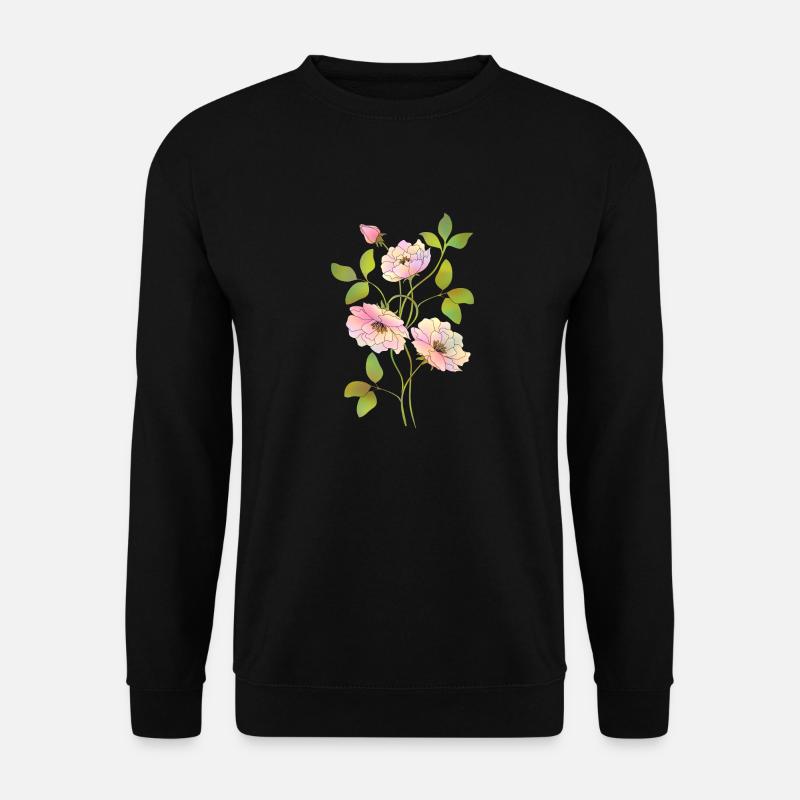Blume - Unisex Pullover - Schwarz