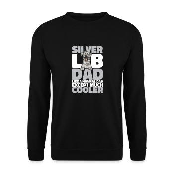 Silver Labrador Retriever Silver Lab - Sweat-shirt Unisexe - noir - Devant - Alina (178cm) & Michal (187cm)