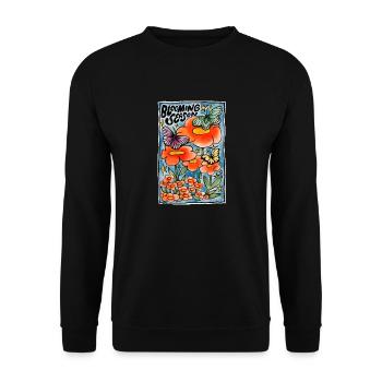 Blooming season - Unisex Sweatshirt - black - Front - Alina (178cm) & Michal (187cm)