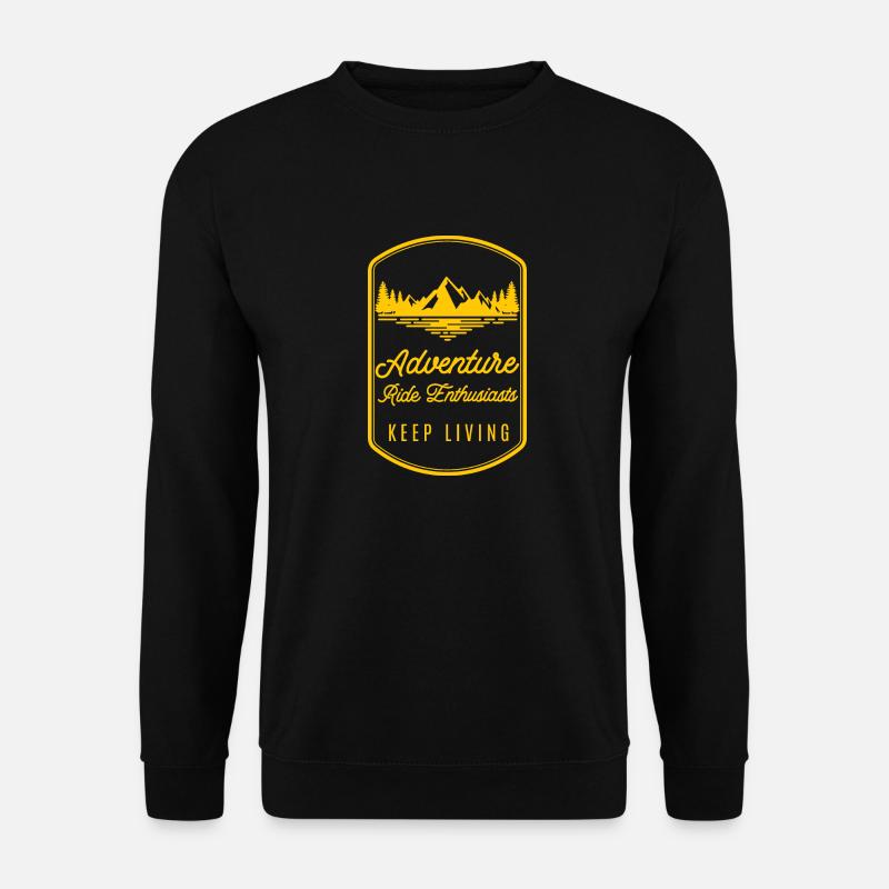 Logo Gelb - Unisex Pullover - Schwarz