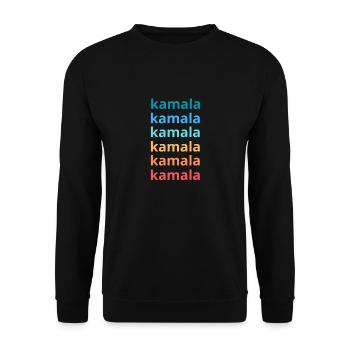 Kamala Harris, Kamala Harris 2024 - Sweat-shirt Unisexe - noir - Devant - Alina (178cm) & Michal (187cm)