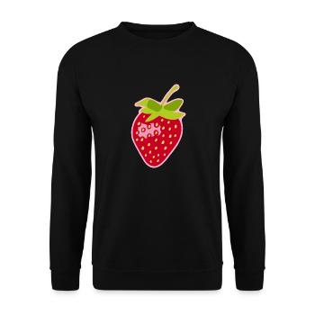 Fraise - Sweat-shirt Unisexe - noir - Devant - Alina (178cm) & Michal (187cm)