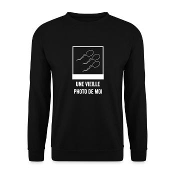 Une Vieille Photo De Moi - Sweat-shirt Unisexe - noir - Devant - Alina (178cm) & Michal (187cm)