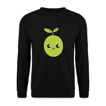 Olive - Sweat-shirt Unisexe - noir - Devant - Alina (178cm) & Michal (187cm)