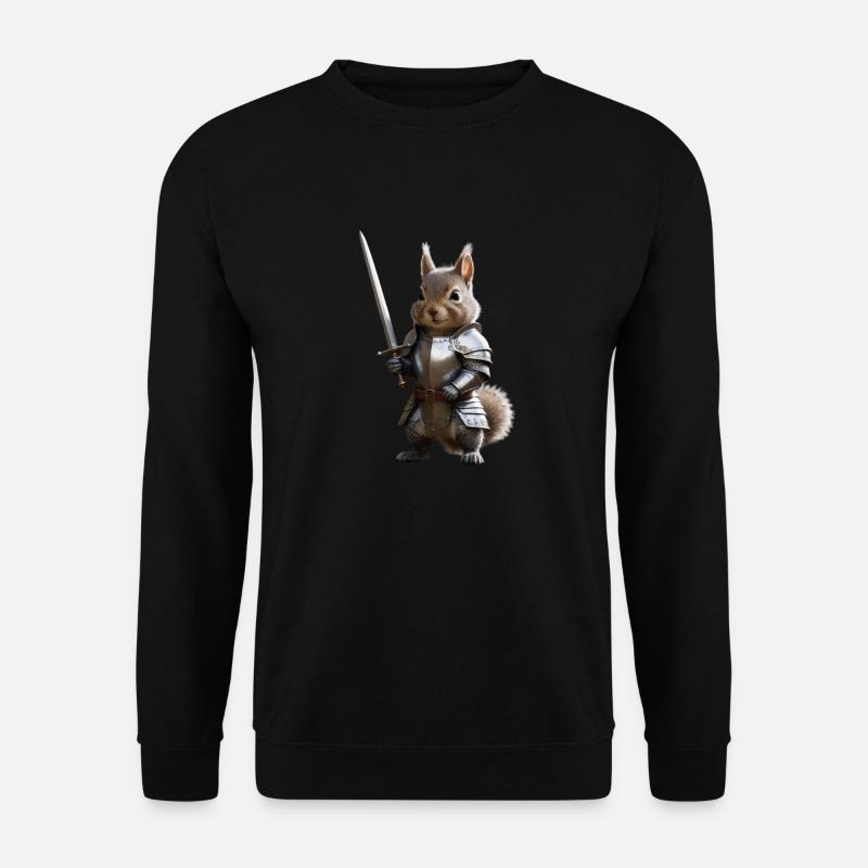 écureuil chevalier épée 1 - Sweat-shirt Unisexe - noir