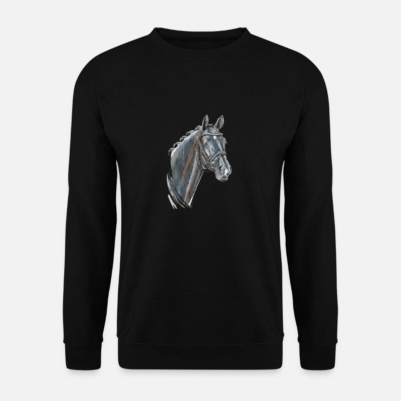 Totilas Portrait - Unisex Pullover - Schwarz