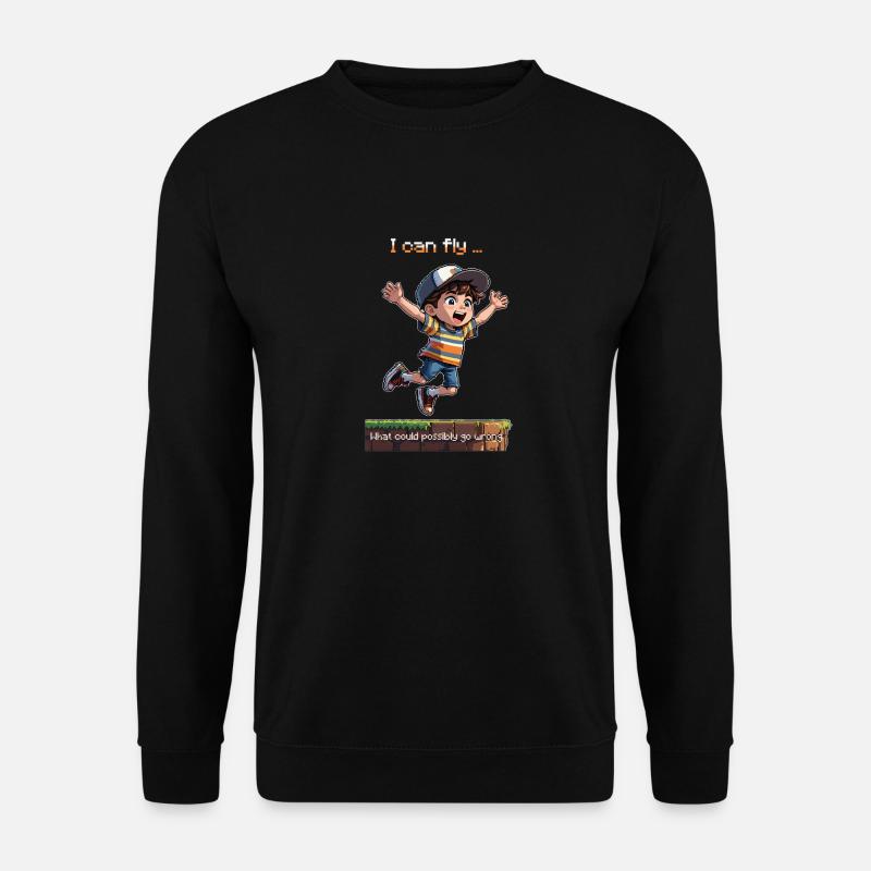 Le gars de la mouche 8bit - Sweat-shirt Unisexe - noir