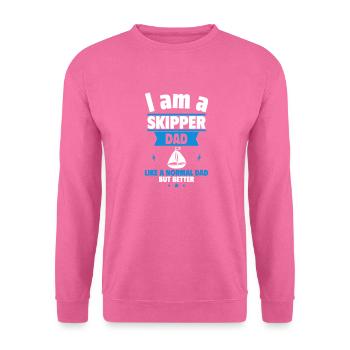 Papa Skipper , Originelles Vatertagsgeschenk - Unisex Pullover - Pink - Vorne