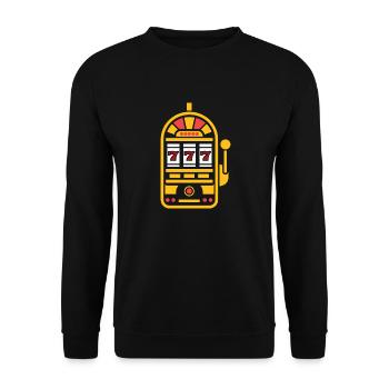 Casino - Unisex Sweatshirt - black - Front - Alina (178cm) & Michal (187cm)