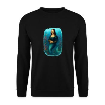 Sirène Mona Lisa - Sweat-shirt Unisexe - noir - Devant - Alina (178cm) & Michal (187cm)
