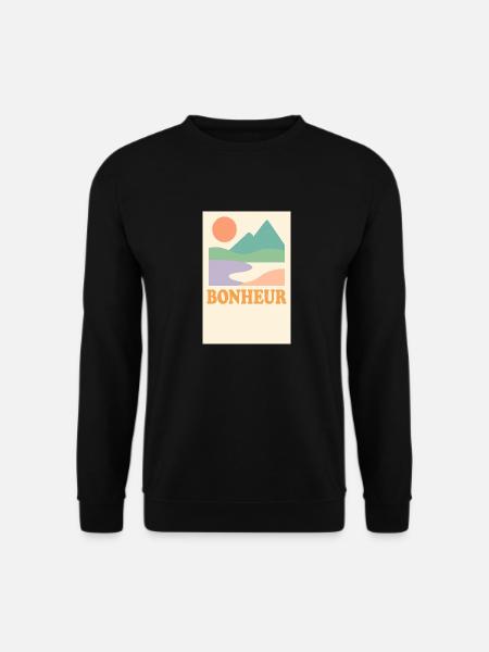 Horizon du bonheur - Sweat-shirt Unisexe - noir