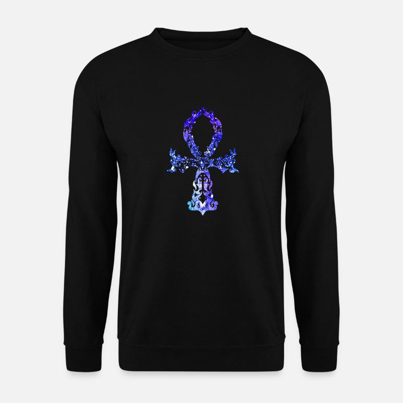 Cosmic Ankh - Indigo Version - Unisex Sweatshirt - black