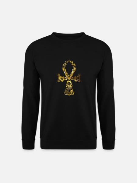 Cosmic Ankh - Gold Version - Unisex Sweatshirt - black