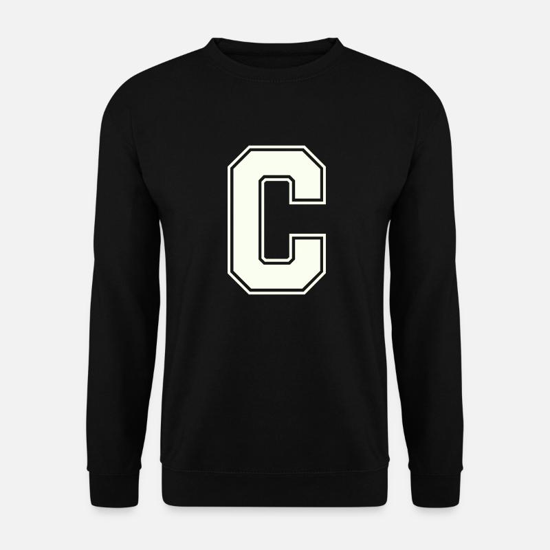 C Buchstabe - Unisex Pullover - Schwarz