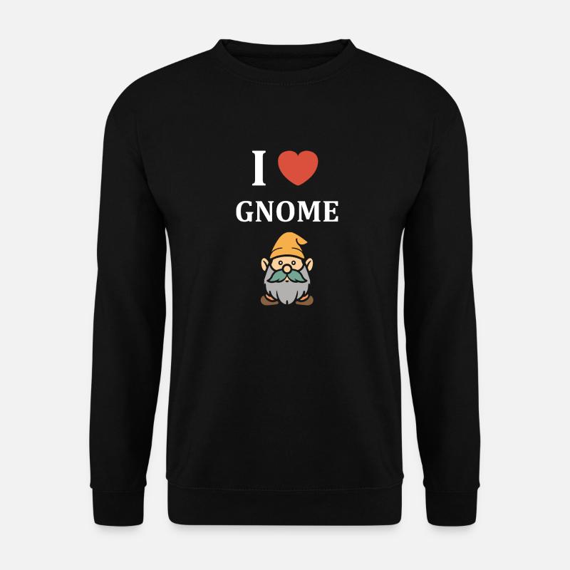 I love gnome - Unisex Sweatshirt - black