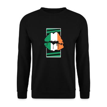 Irlande - Sweat-shirt Unisexe - noir - Devant - Alina (178cm) & Michal (187cm)