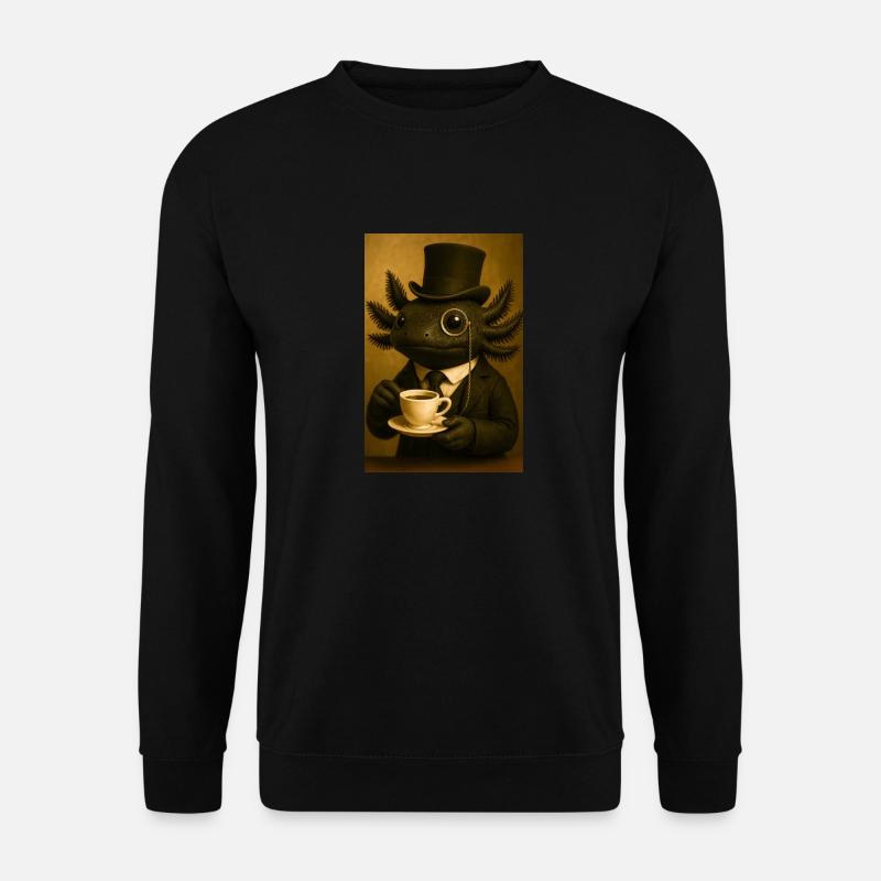 Sophisticated Axolotl Brew - Unisex Sweatshirt - black