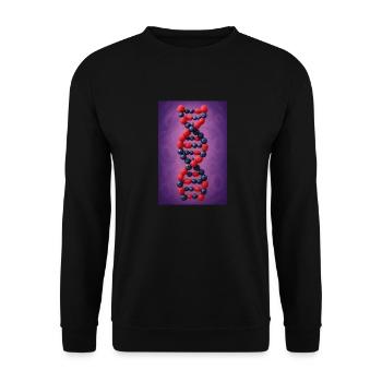 Berry DNA Twist - Unisex Sweatshirt - black - Front - Alina (178cm) & Michal (187cm)