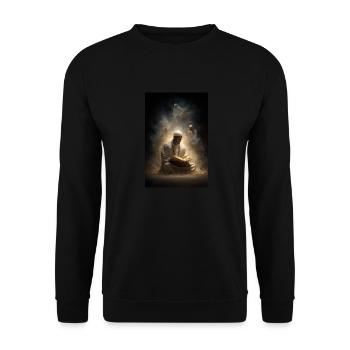 Lumière divine du reflet - Sweat-shirt Unisexe - noir - Devant - Alina (178cm) & Michal (187cm)