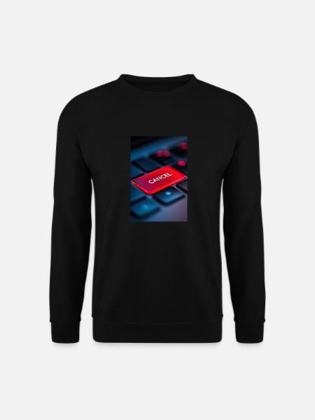 Rot Abbrechen-Tasten-Highlight - Unisex Pullover - Schwarz