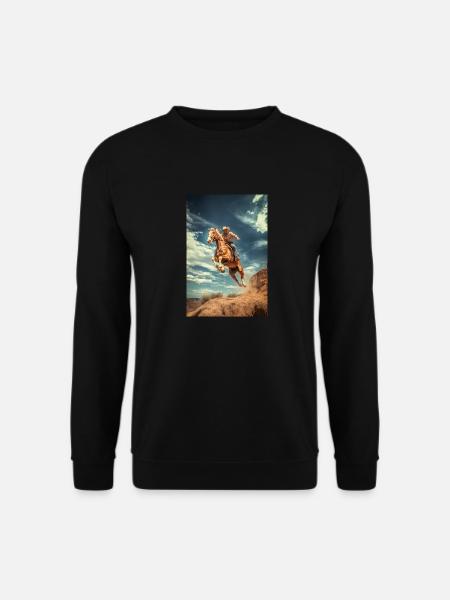 Cowboy Cliff Jump - Unisex Sweatshirt - black