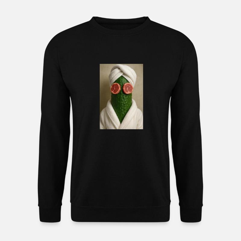 Cucumber Spa Day Gone Wrong - Unisex Sweatshirt - black
