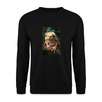 Fabulous Frog Princess - Unisex Sweatshirt - black - Front - Alina (178cm) & Michal (187cm)