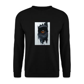 Piercing Primal Gaze - Unisex Sweatshirt - black - Front - Alina (178cm) & Michal (187cm)