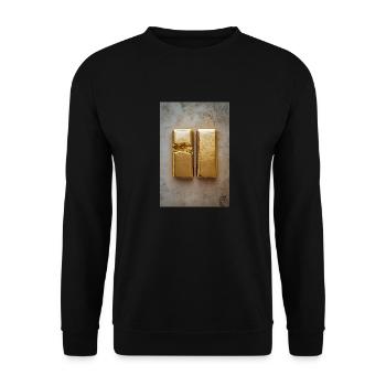 Transformation de l’or - Sweat-shirt Unisexe - noir - Devant - Alina (178cm) & Michal (187cm)