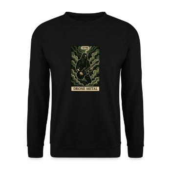 Drone Metal (Card XVIII) - Unisex Sweatshirt - black - Front - Alina (178cm) & Michal (187cm)