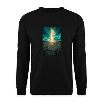 Chosen by the Light - Unisex Sweatshirt - black - Front - Alina (178cm) & Michal (187cm)