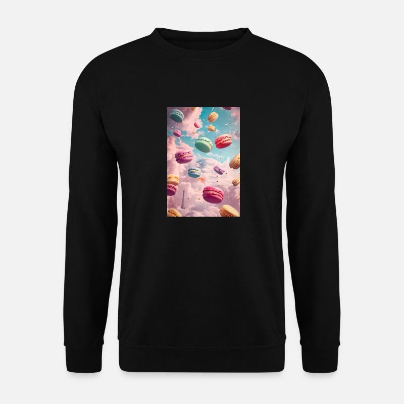 Parisian Macaron Dreamscape - Unisex Sweatshirt - black
