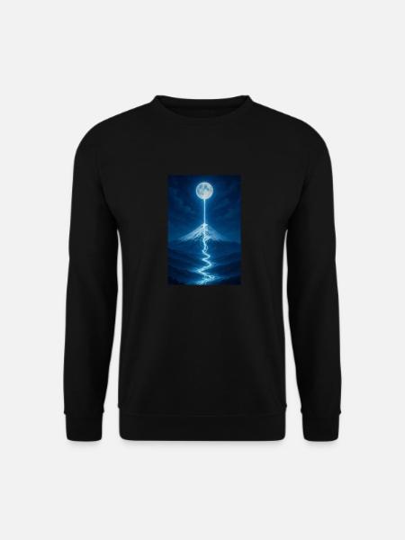 Lunar River Flowing Down - Unisex Sweatshirt - black