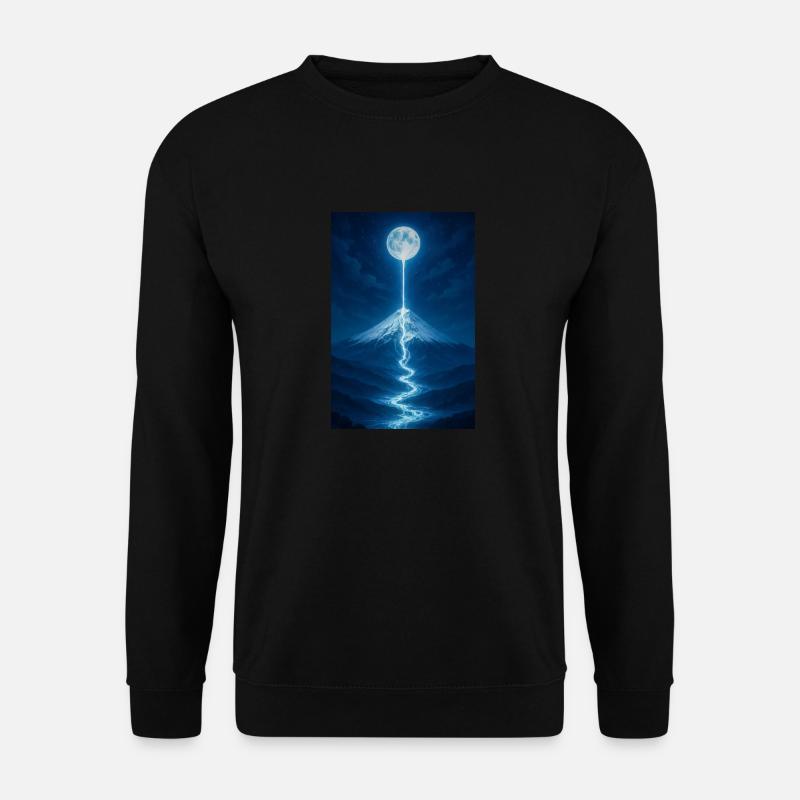 Lunar River Flowing Down - Unisex Sweatshirt - black